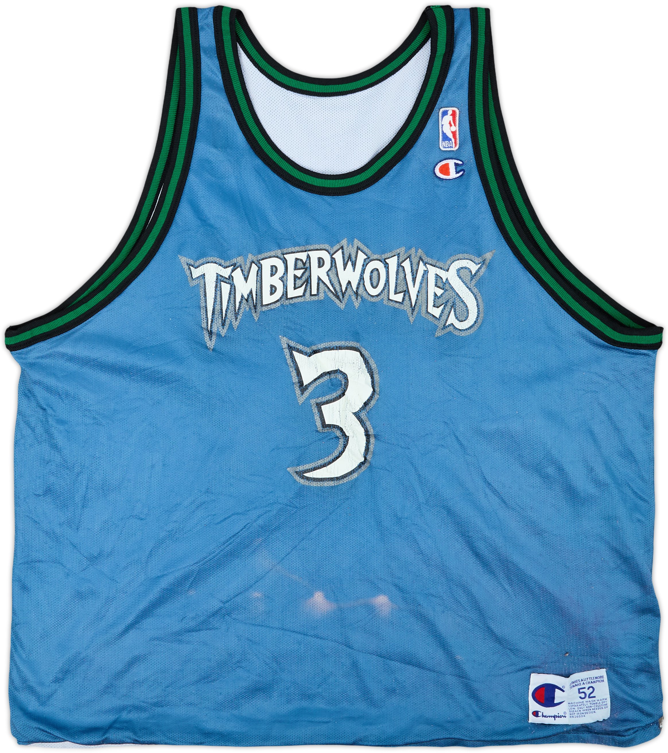 1996-99 Minnesota Timberwolves Marbury #3 Reversible Jersey