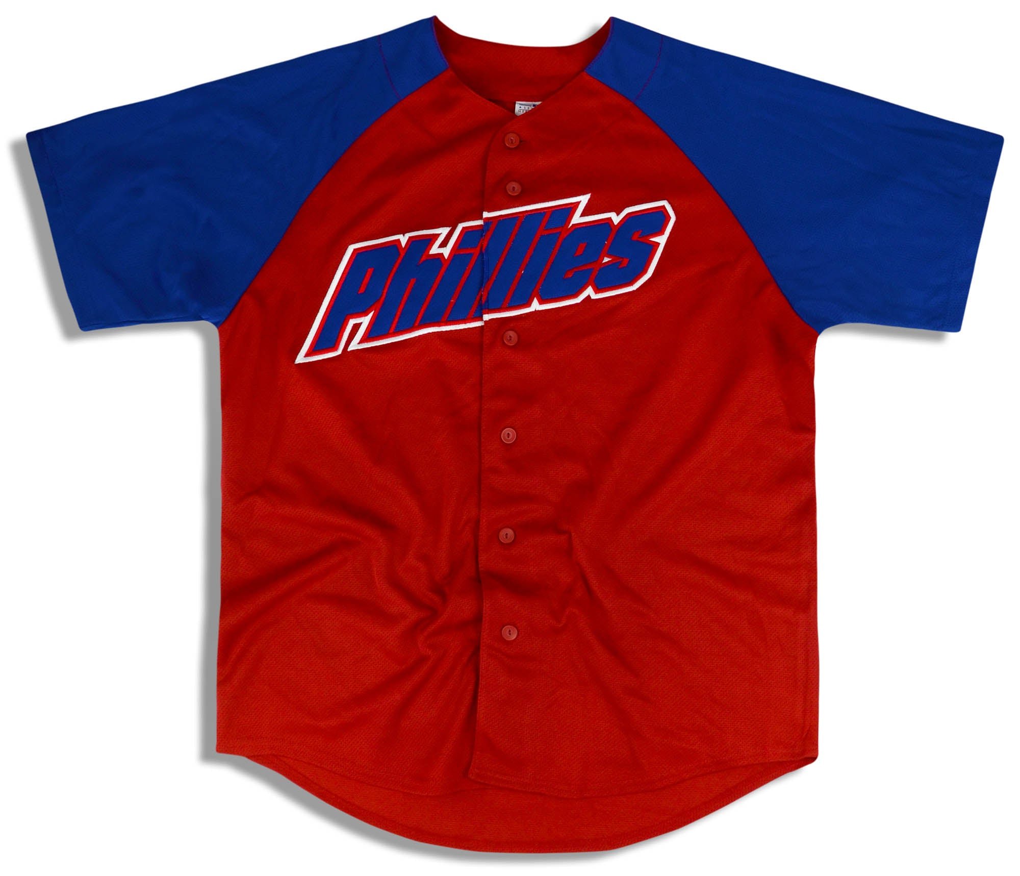 2000s Philadelphia Phillies Jersey - Phillies Script Blue Sleeves