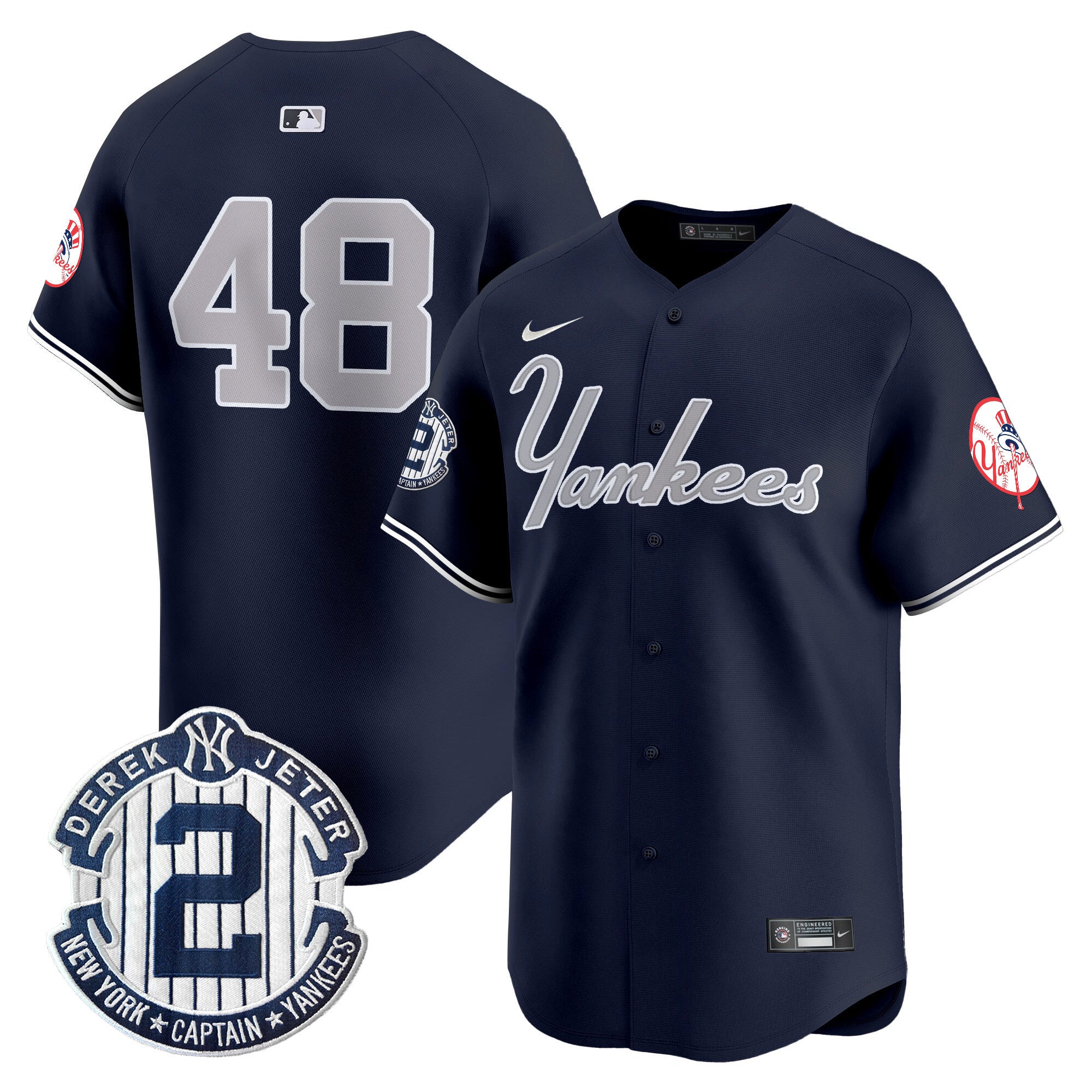 Anthony Rizzo Yankees Throwback Limited Jersey Stitched - Navy