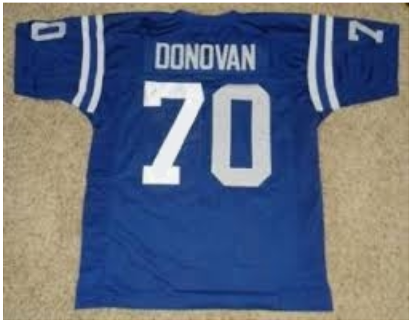 Art Donovan Baltimore Colts Custom Throwback Limited Jersey