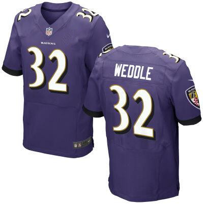 Baltimore Ravens 32 Eric Weddle Purple Limited Jersey