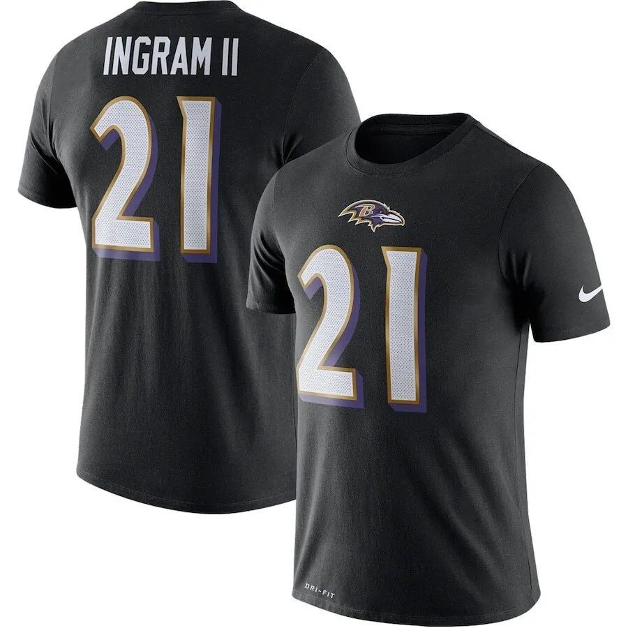 Baltimore Ravens Mark Ingram Anthracite Limited Football Jersey