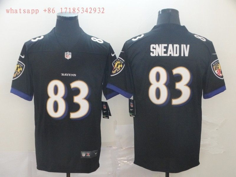 Baltimore Ravens Willie Snead 83 2020 Black Limited Jersey