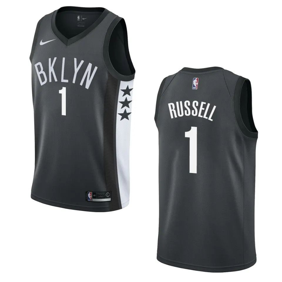 Brooklyn Nets D'Angelo Russell Black Swingman Jersey - Statement Edition - Series 2