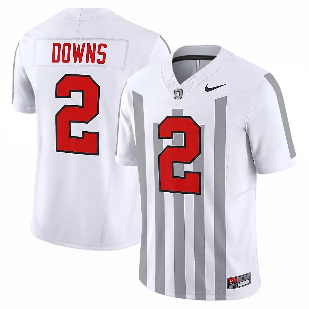 Caleb Downs Ohio State Buckeyes White Throwback Limited Jersey Stitched