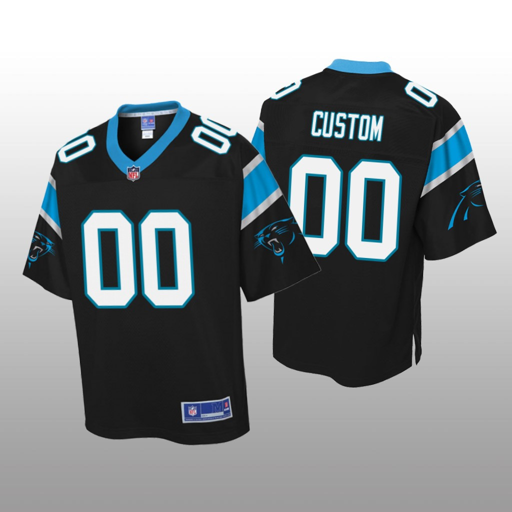 Carolina Panthers Black Custom Limited Jersey - Edition 3