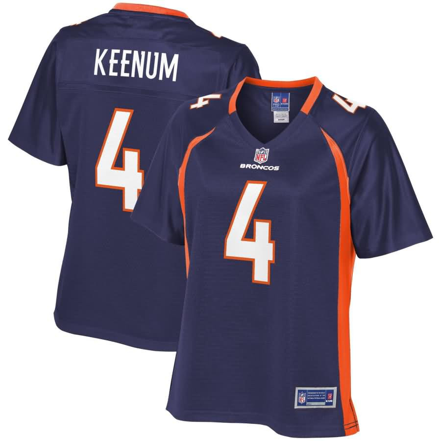 Case Keenum Denver Broncos Alternate Navy Limited Jersey