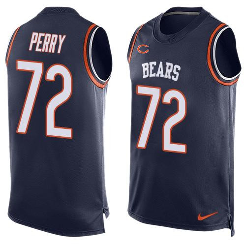 Chicago Bears 72 William Perry Navy Blue Limited Jersey