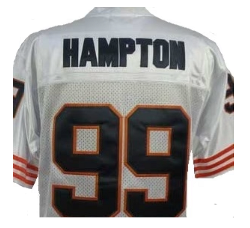 Dan Hampton Chicago Bears Custom Throwback White Limited Jersey