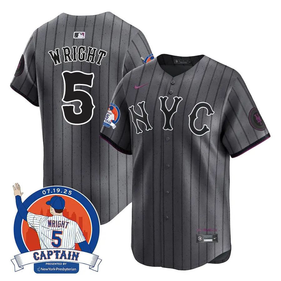 David Wright #5 New York Mets David Wright "Mets Legend" Jersey - City Connect