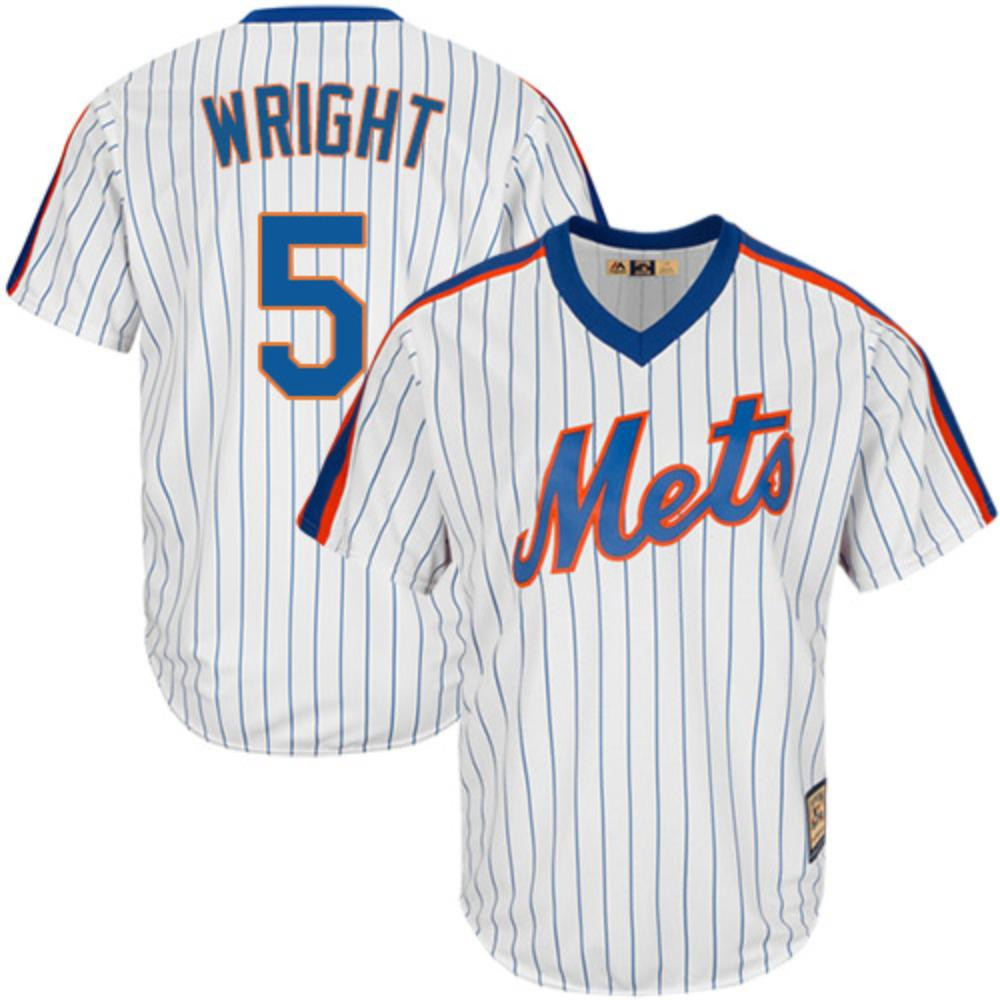 David Wright #5 New York Mets Throwback Pullover Limited Jersey - White