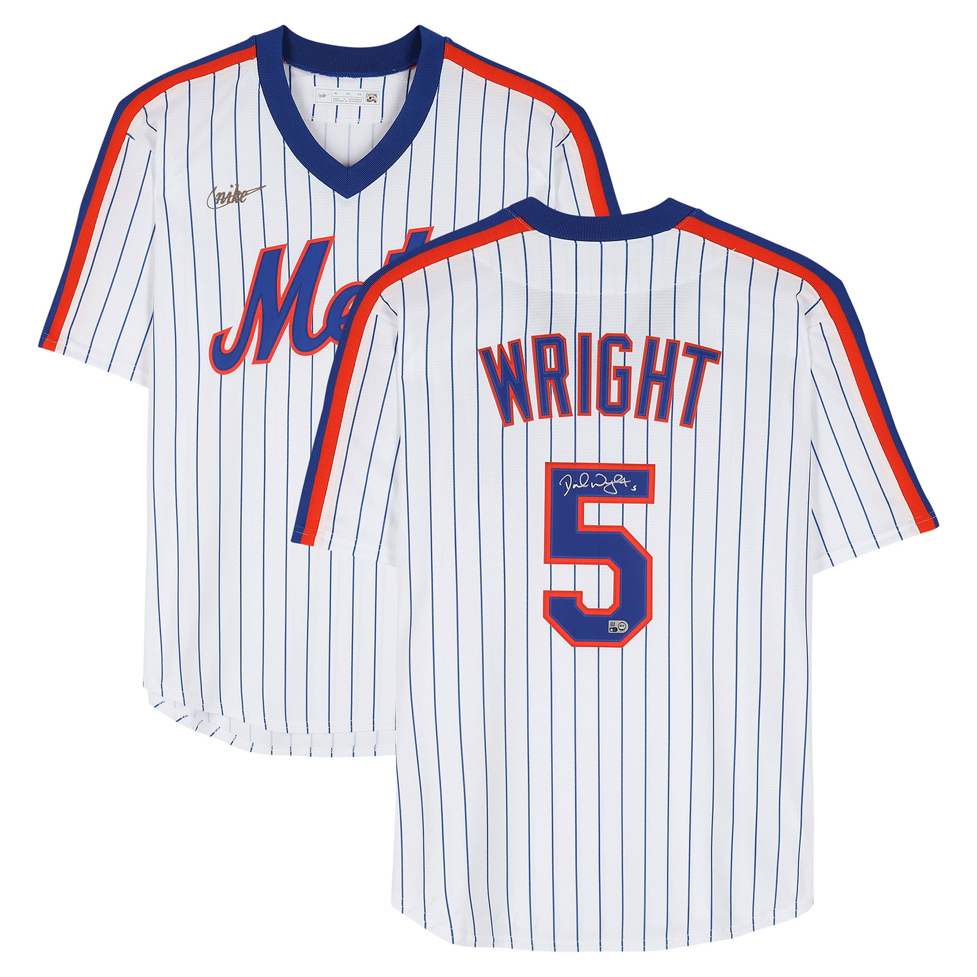 David Wright New York Mets White Retro Replica Jersey