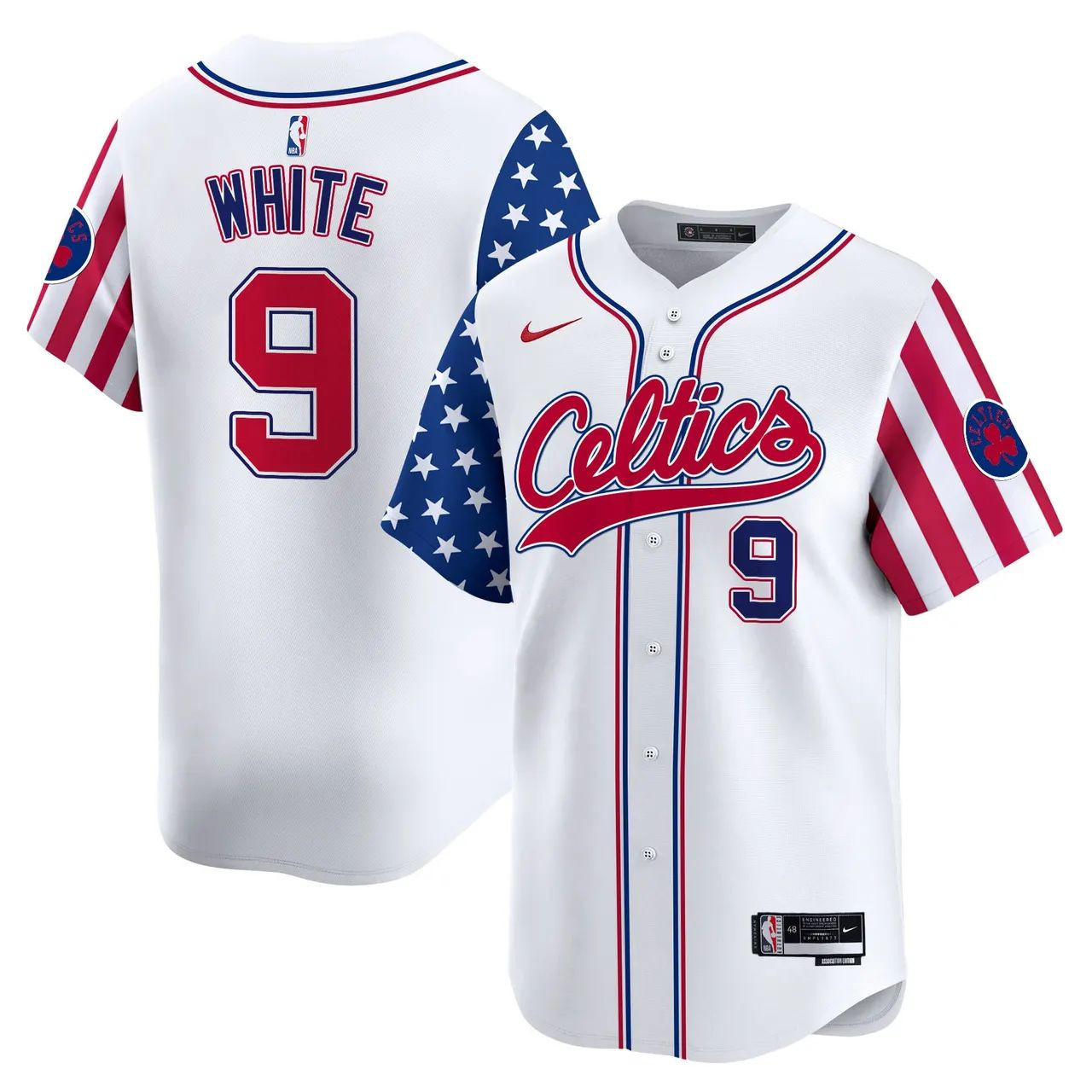 Derrick White Boston Celtics Swingman Baseball Jersey - White