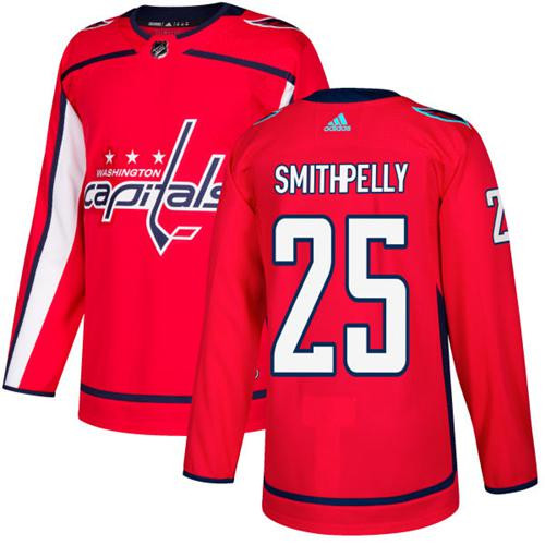Devante Smith #25 Washington Capitals Pelly Home Jersey - Red