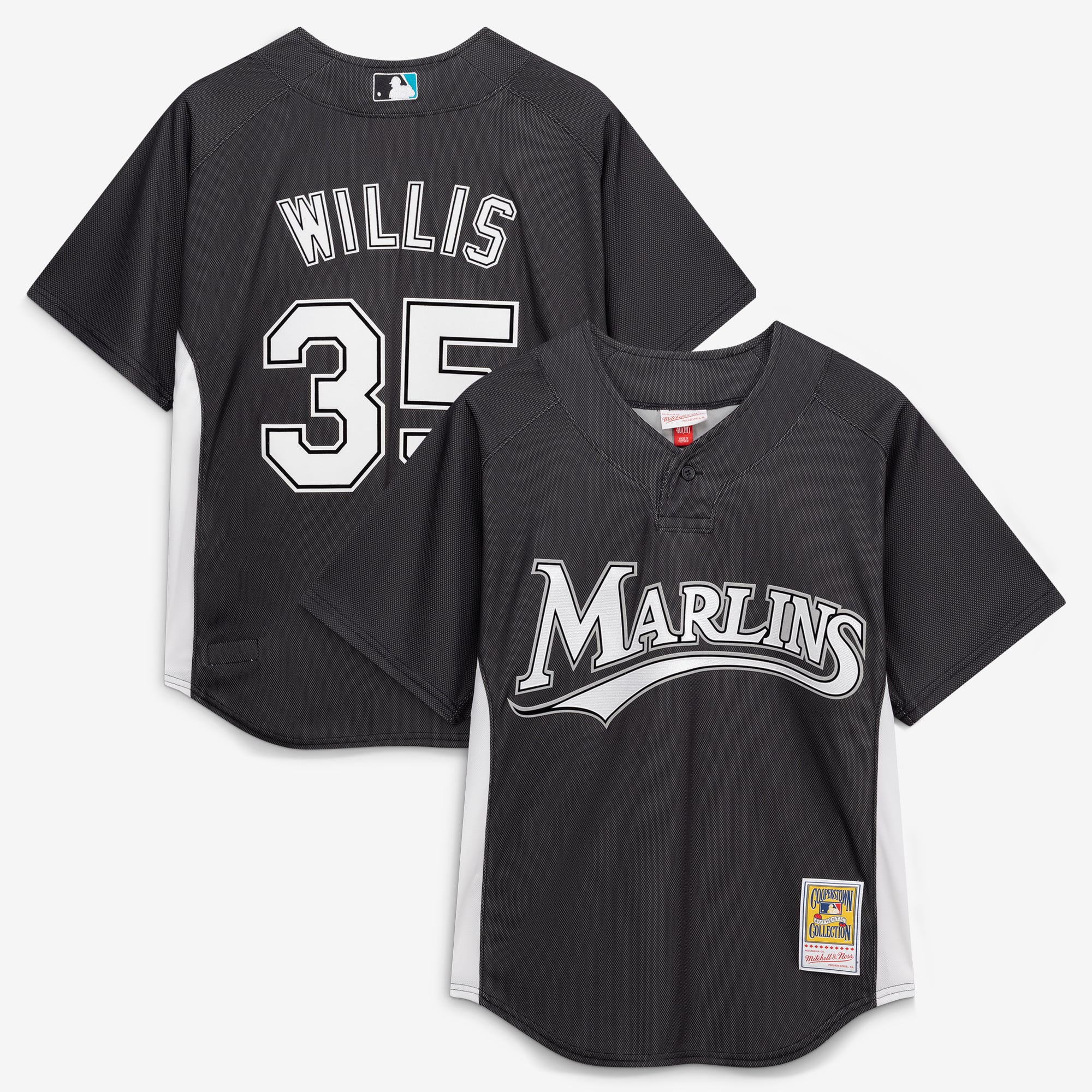 Dontrelle Willis Florida Marlins Batting Practice Jersey - Black