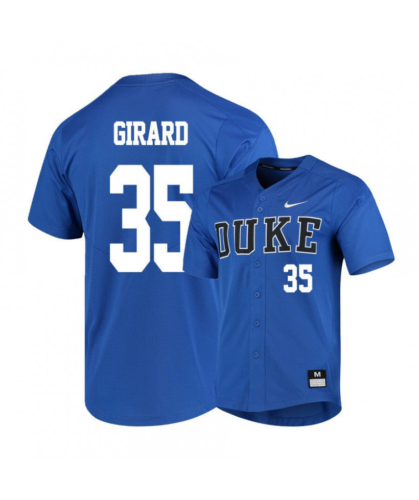 Duke Blue Devils #35 Britt Fuller Elite Baseball Jersey - Blue
