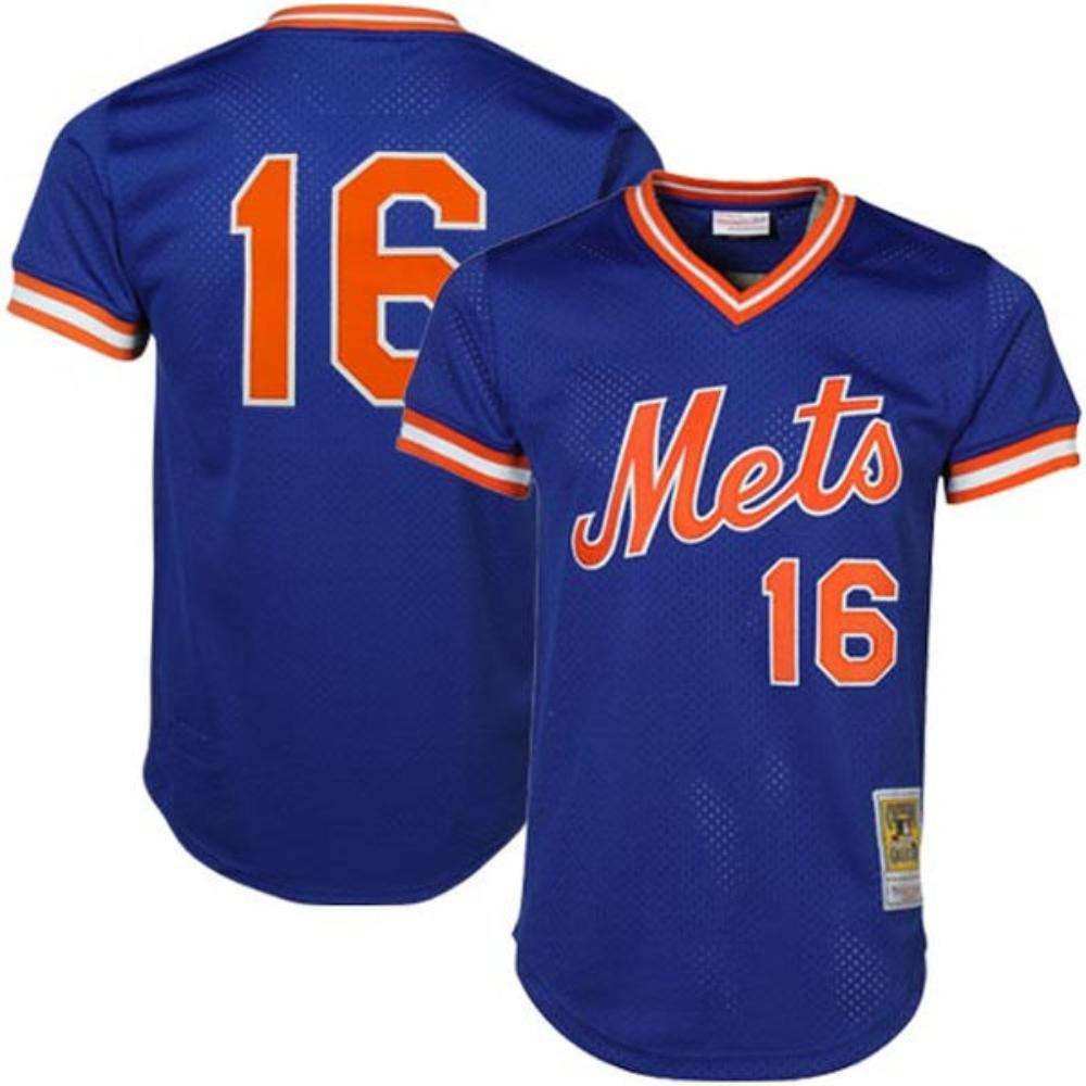 Dwight Gooden New York Mets Throwback Mesh Pullover Limited Jersey - Blue