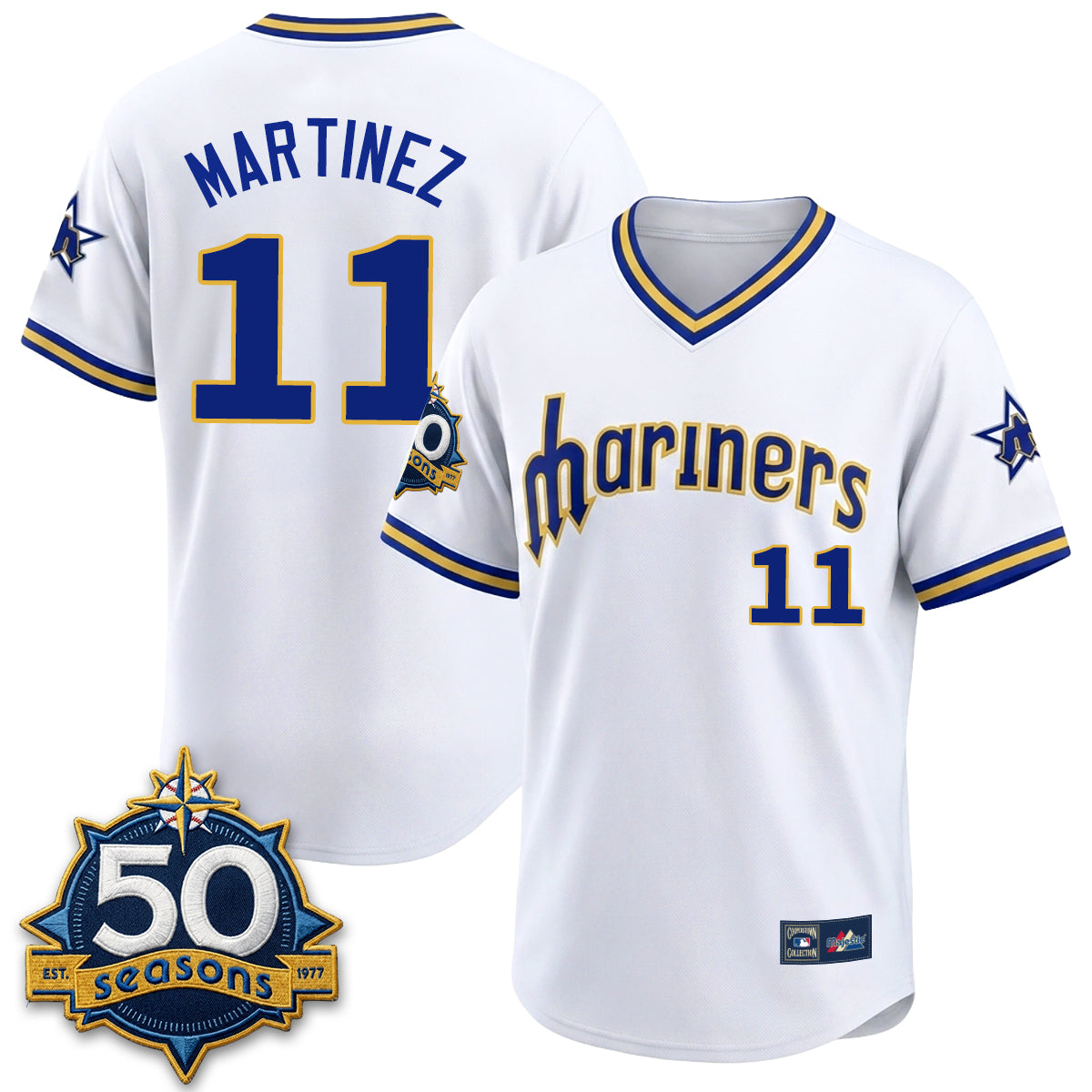 Edgar Martinez Seattle Mariners "Legacy Edition" Jersey Stitched - White
