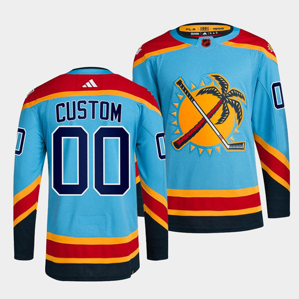 Florida Panthers 2022 Custom Reverse Retro Premier Breakaway Jersey - Blue