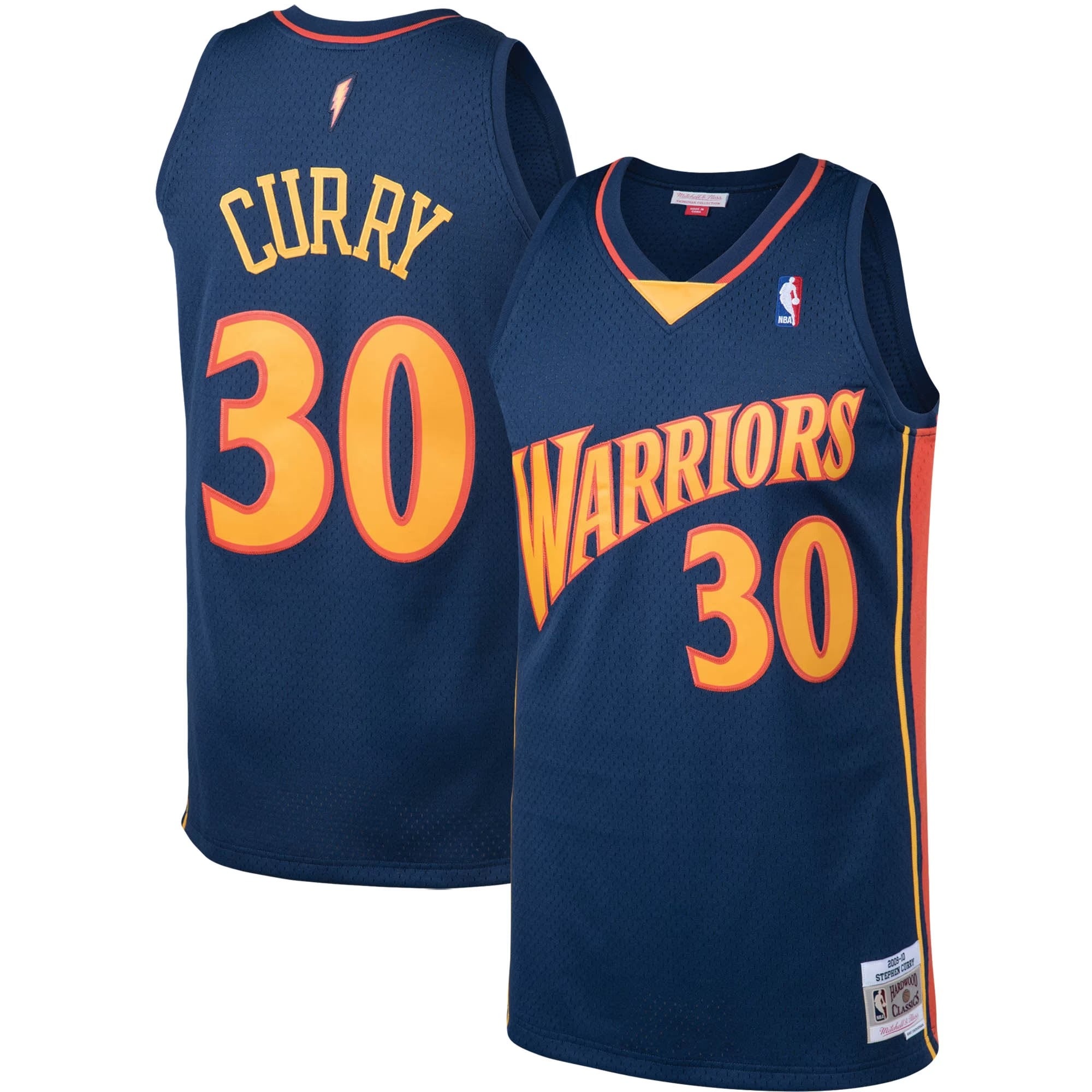 Golden State Warriors 2009/10 Stephen Curry #30 Retro Jersey - Navy