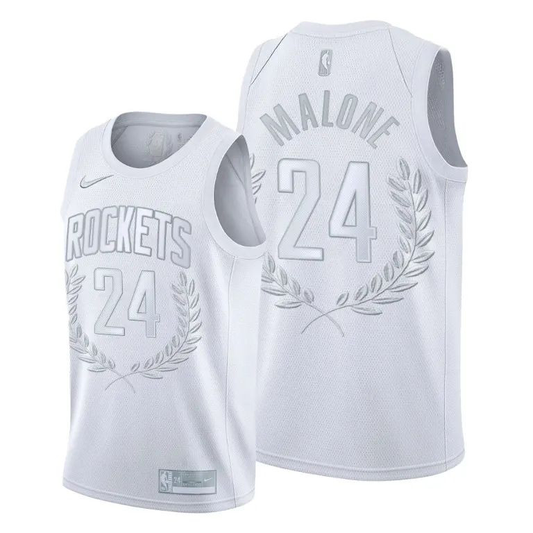 Houston Rockets Moses Malone White Swingman Jersey