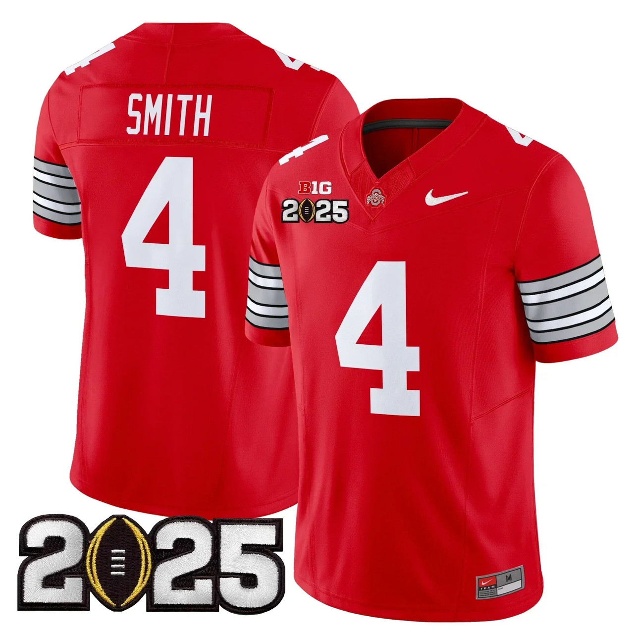 Jeremiah Smith #4 Ohio State Buckeyes 2025 Patch Limited Jersey