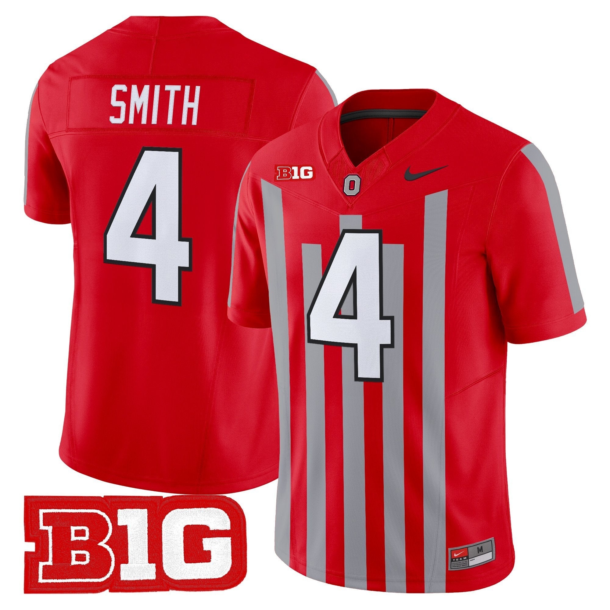 Jeremiah Smith Ohio State Buckeyes Throwback Jersey Stitched - Red