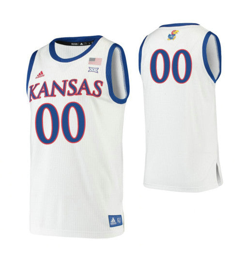 Kansas Jayhawks Custom Jersey White Stitched Jersey