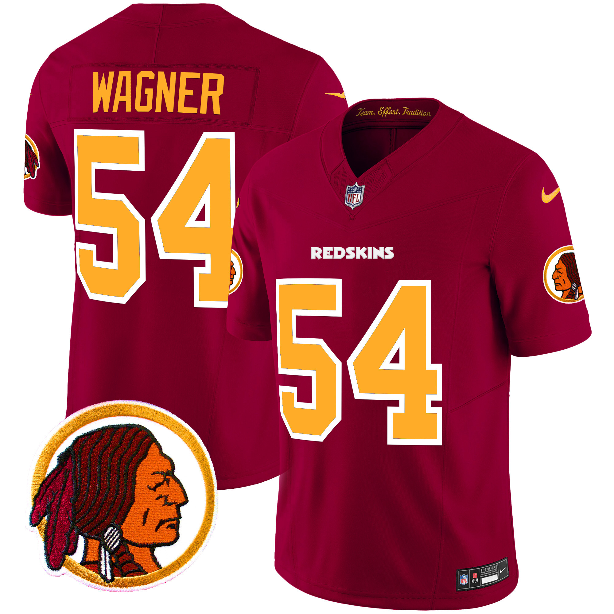Men's Bobby Wagner Washington Commanders Throwback Burgundy Jersey Stitched