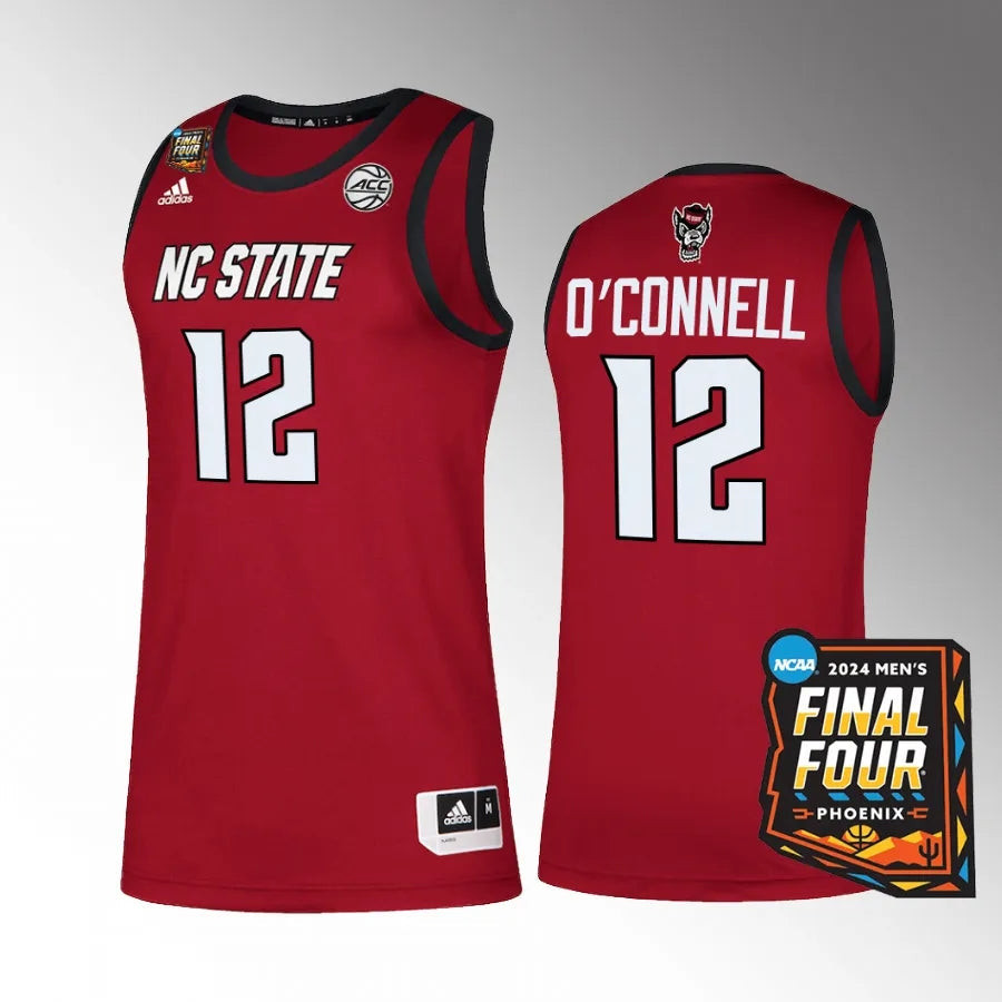 Michael O'Connell #12 NC State Wolfpack 2024 March Madness Final Fou Limited Jersey