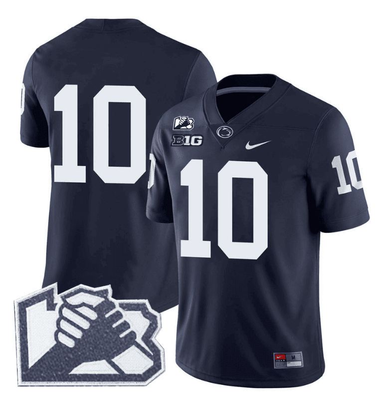 Nicholas Singleton #10 No Name Penn State Unity Patch Limited Jersey - Navy