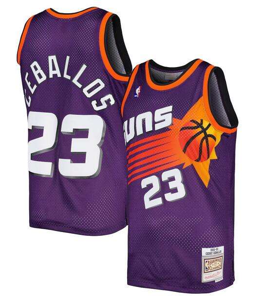 Phoenix Suns Active Player Custom Purple Throwback Stitched Jersey
