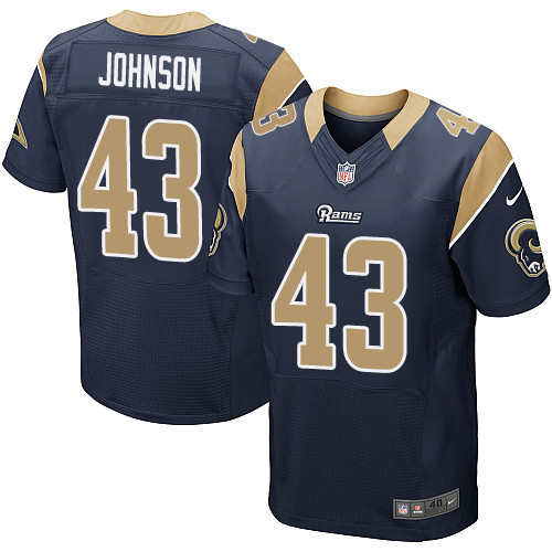 Rams 43 John Johnson Navy Blue Limited Jersey - Edition 1