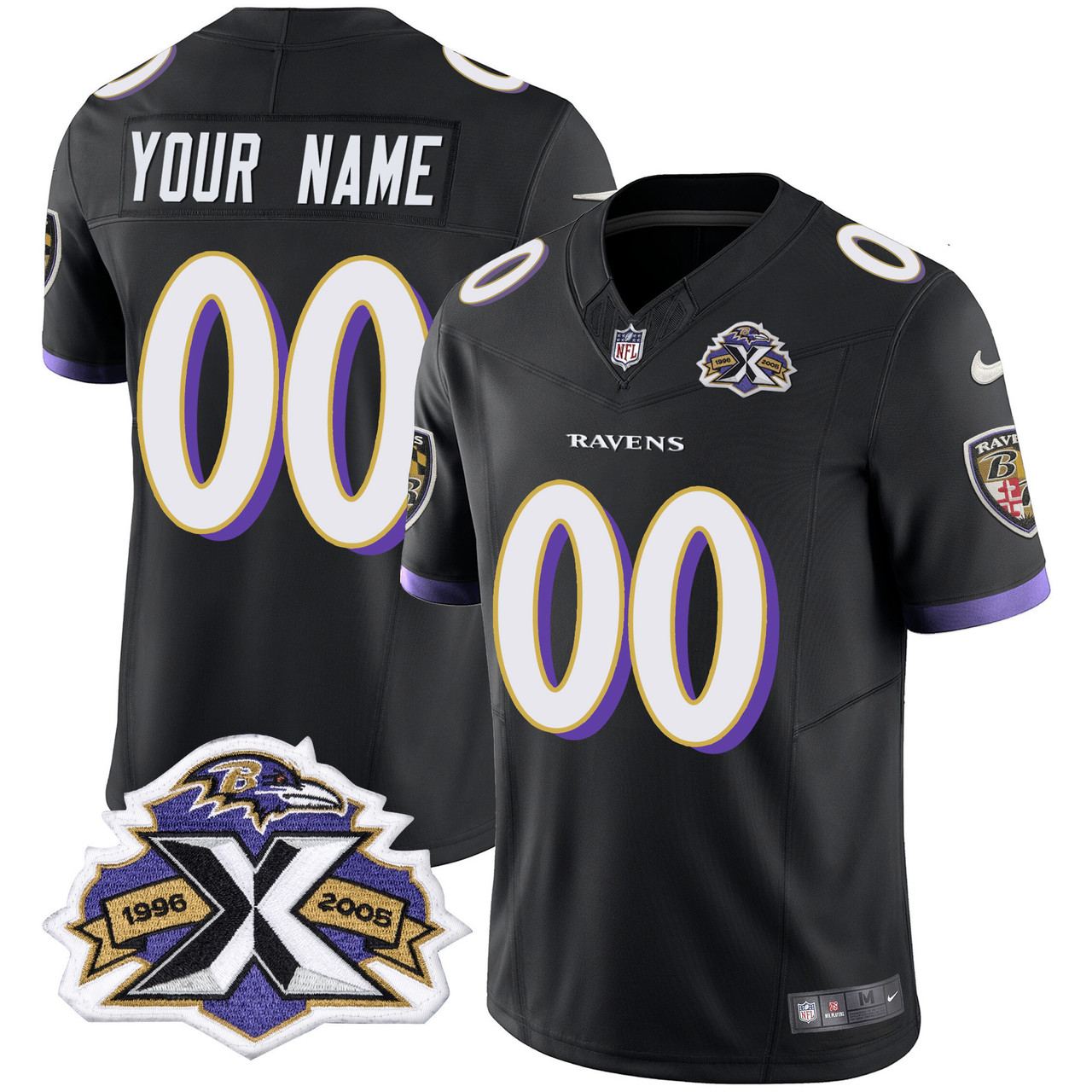 Ravens 2005 Throwback Custom Limited Jersey