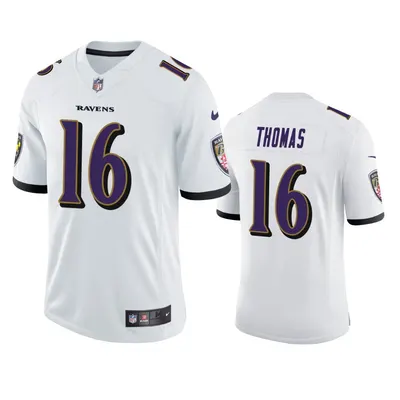 Ravens Deanthony Thomas White Limited Jersey
