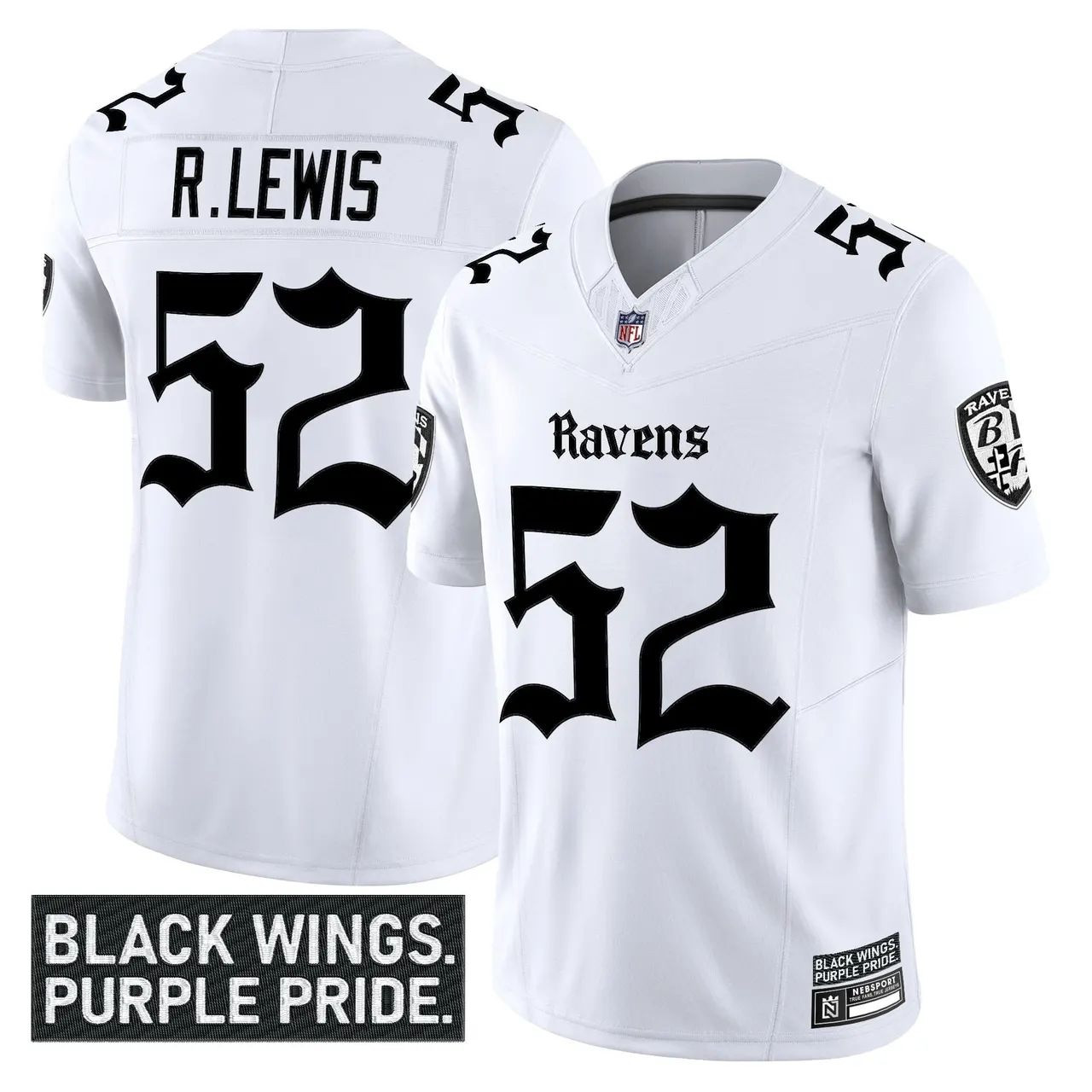 Ray Lewis Baltimore Ravens Limited Jersey - White