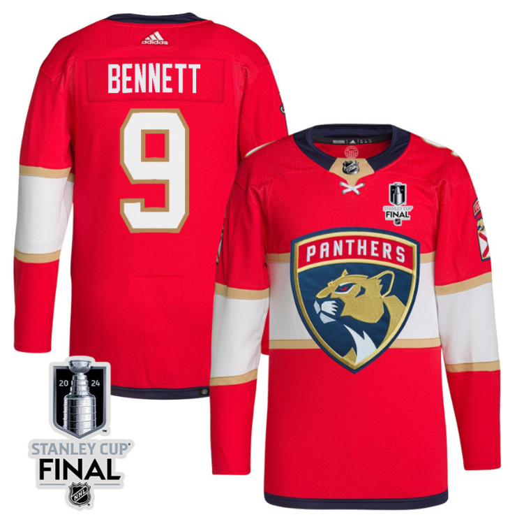 Sam Bennett #9 Florida Panthers 2024 Stanley Cup Final Home Premier Breakaway Jersey