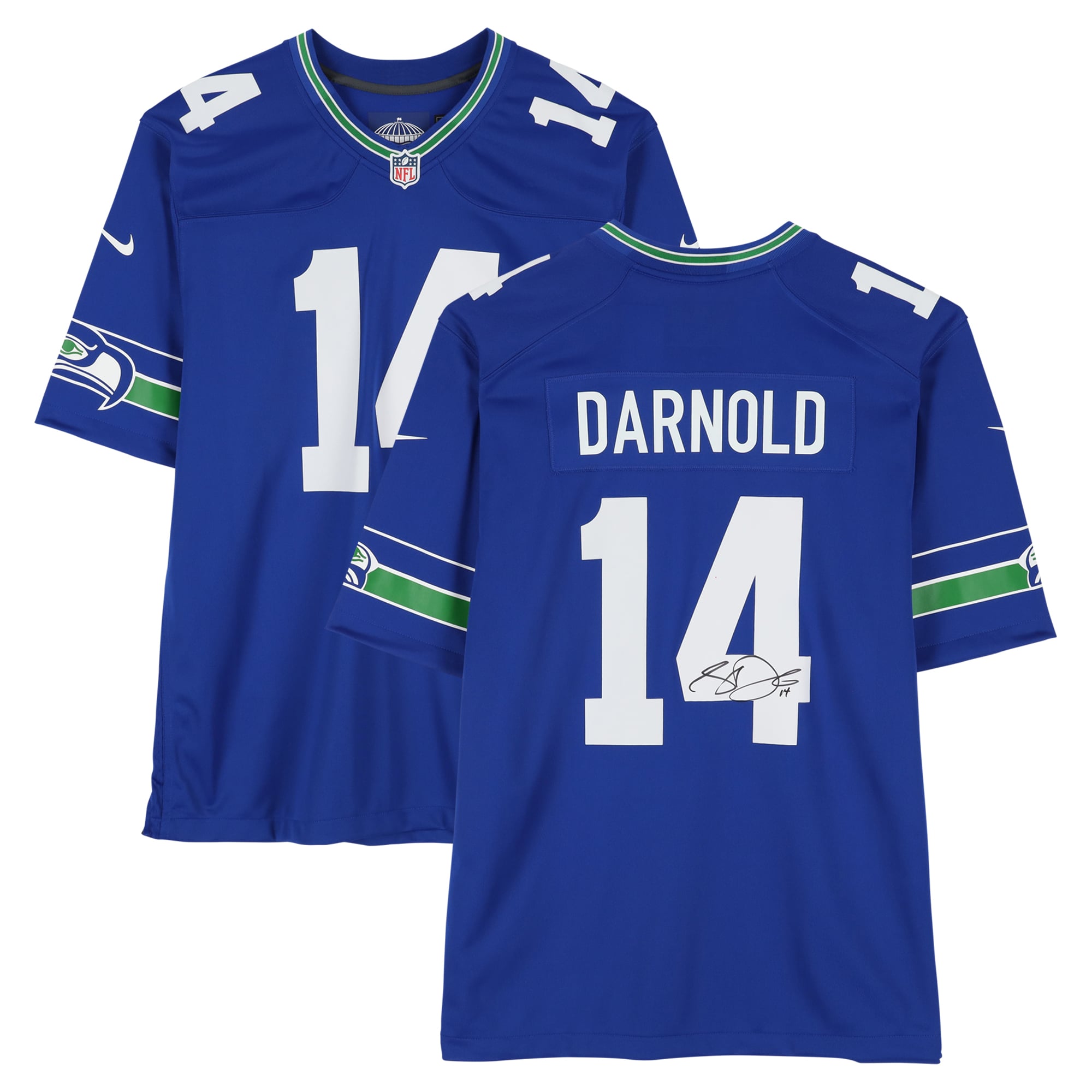 Sam Darnold Seattle Seahawks Royal Throwback Game Jersey