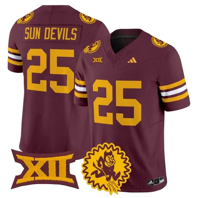 Sun Devils ASU 1975 Throwback Jersey Stitched - Maroon