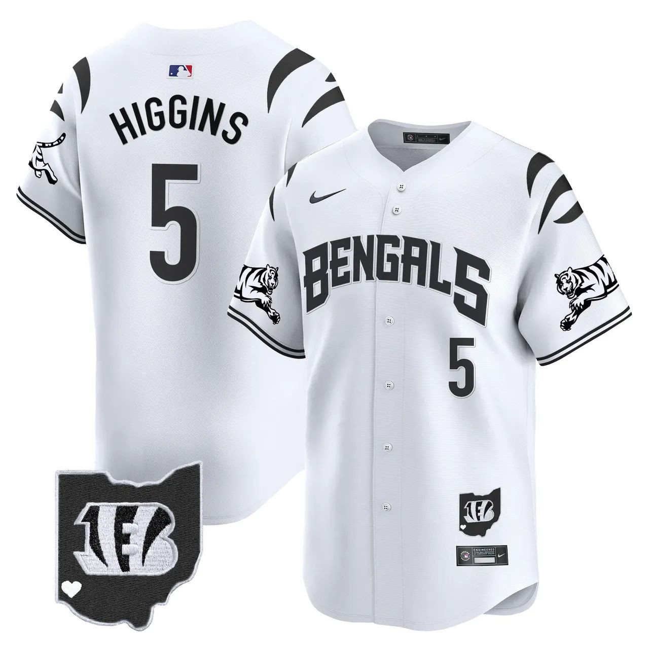 Tee Higgins Cincinnati Bengals Premier Limited Jersey - White Limited
