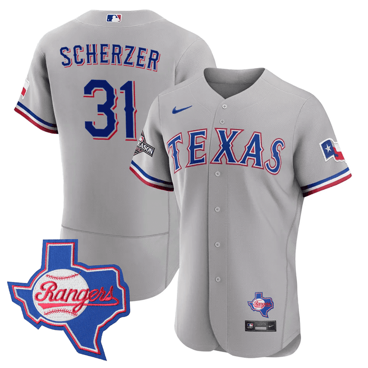 Texas State Texas Rangers Patch Limited Jersey