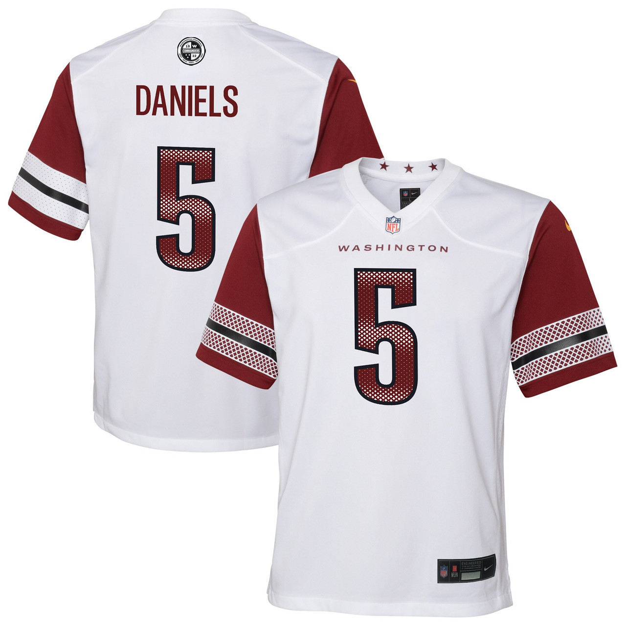 Washington Commanders Jayden Daniels White Limited Jersey - Edition 2
